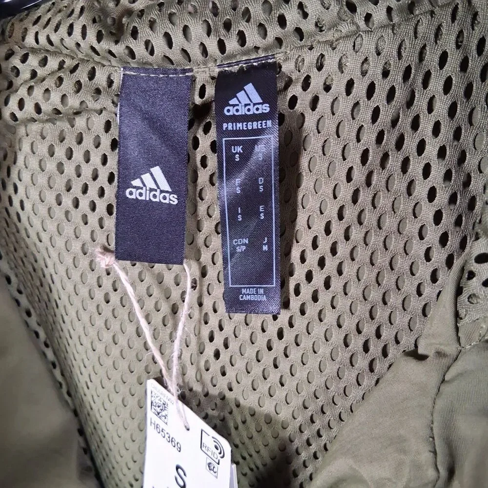 Adidas‎ Wind Braker Olive Green Mens S Track Tops Nwt Hooded